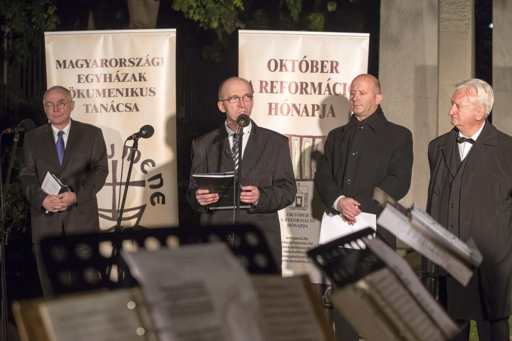 Megemlékezés a Reformáció emlékparkban